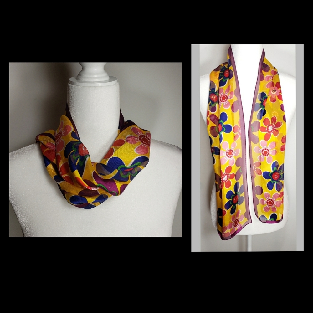 💥3/$20 Bright Fun Flowers * Summer Print Scarf